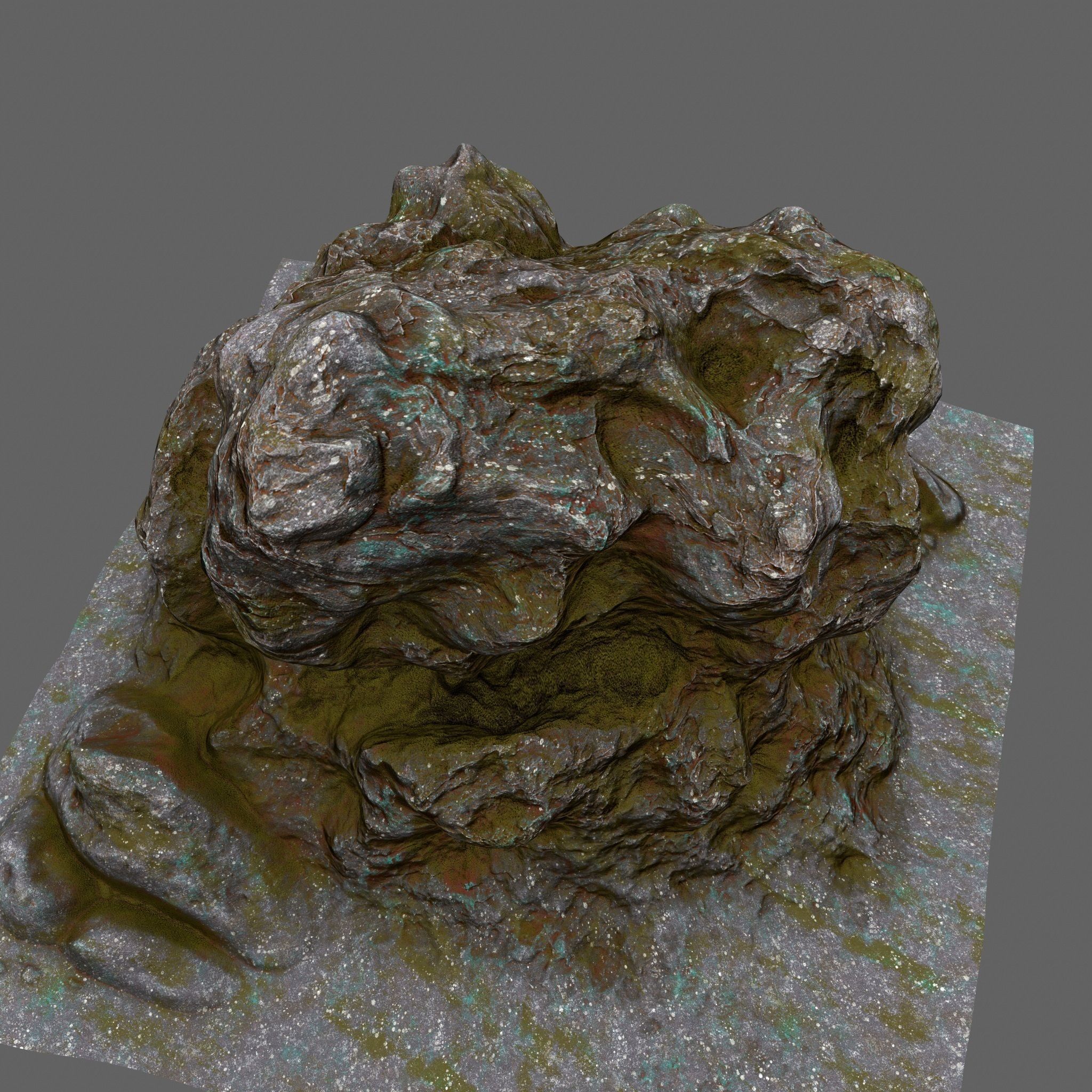 Rock Low-poly 3D model_10