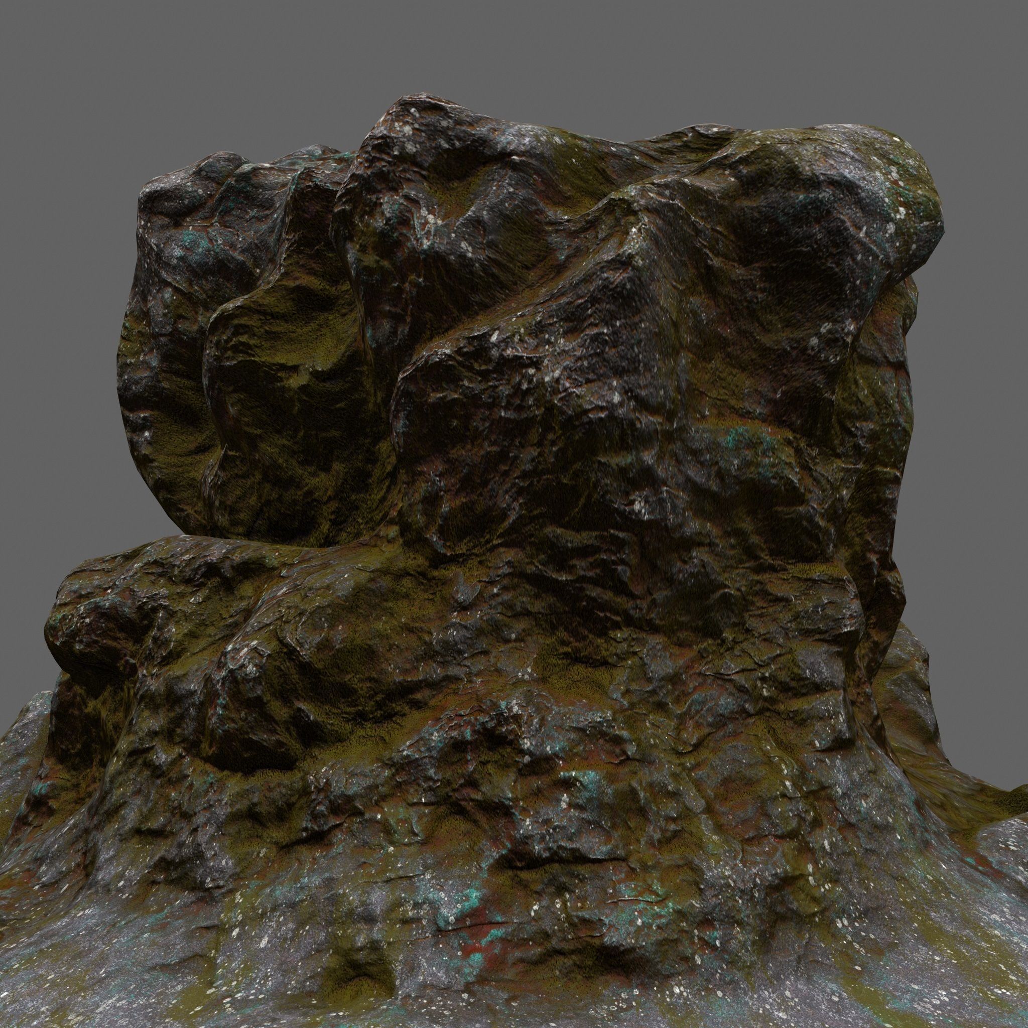 Rock Low-poly 3D model_12
