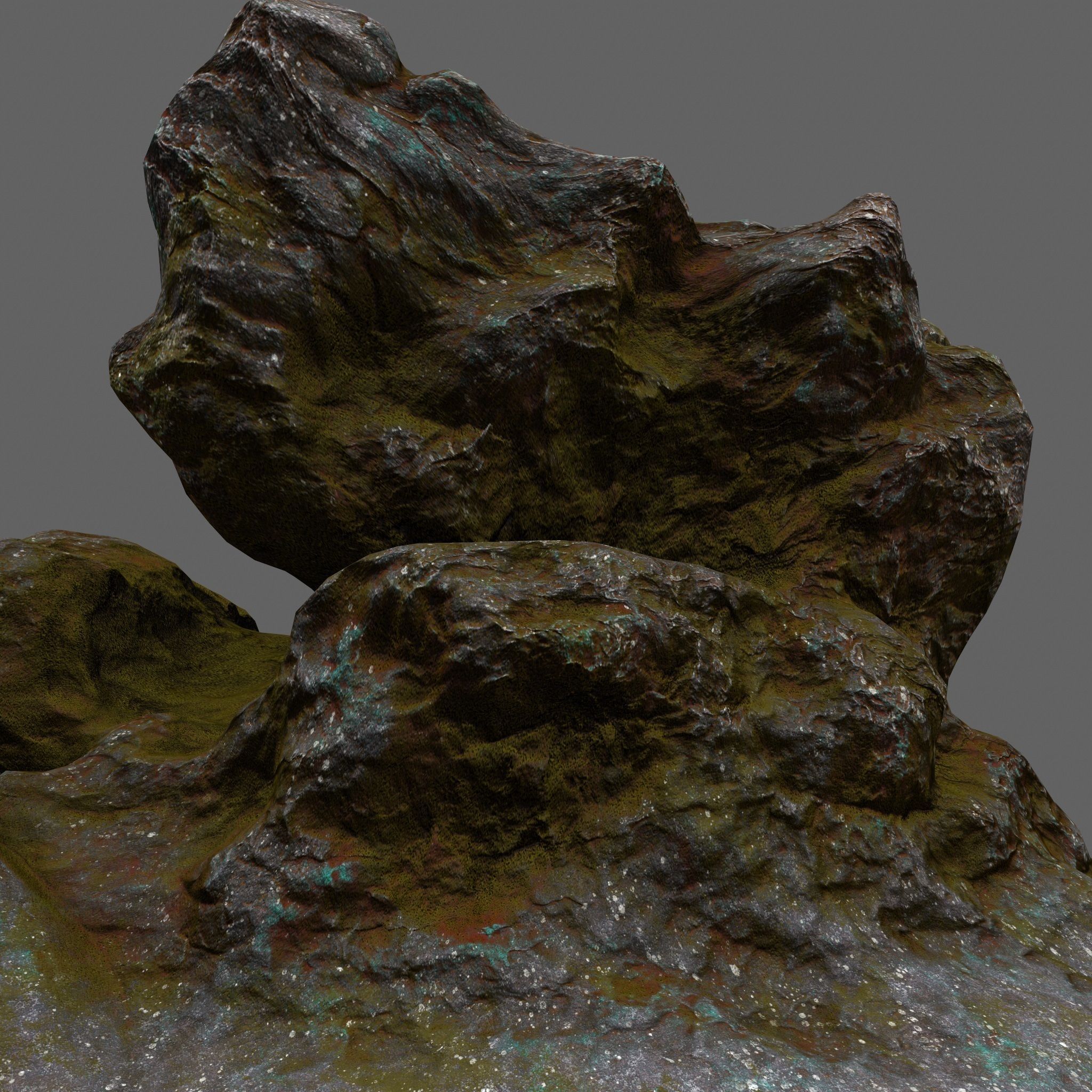 Rock Low-poly 3D model_11
