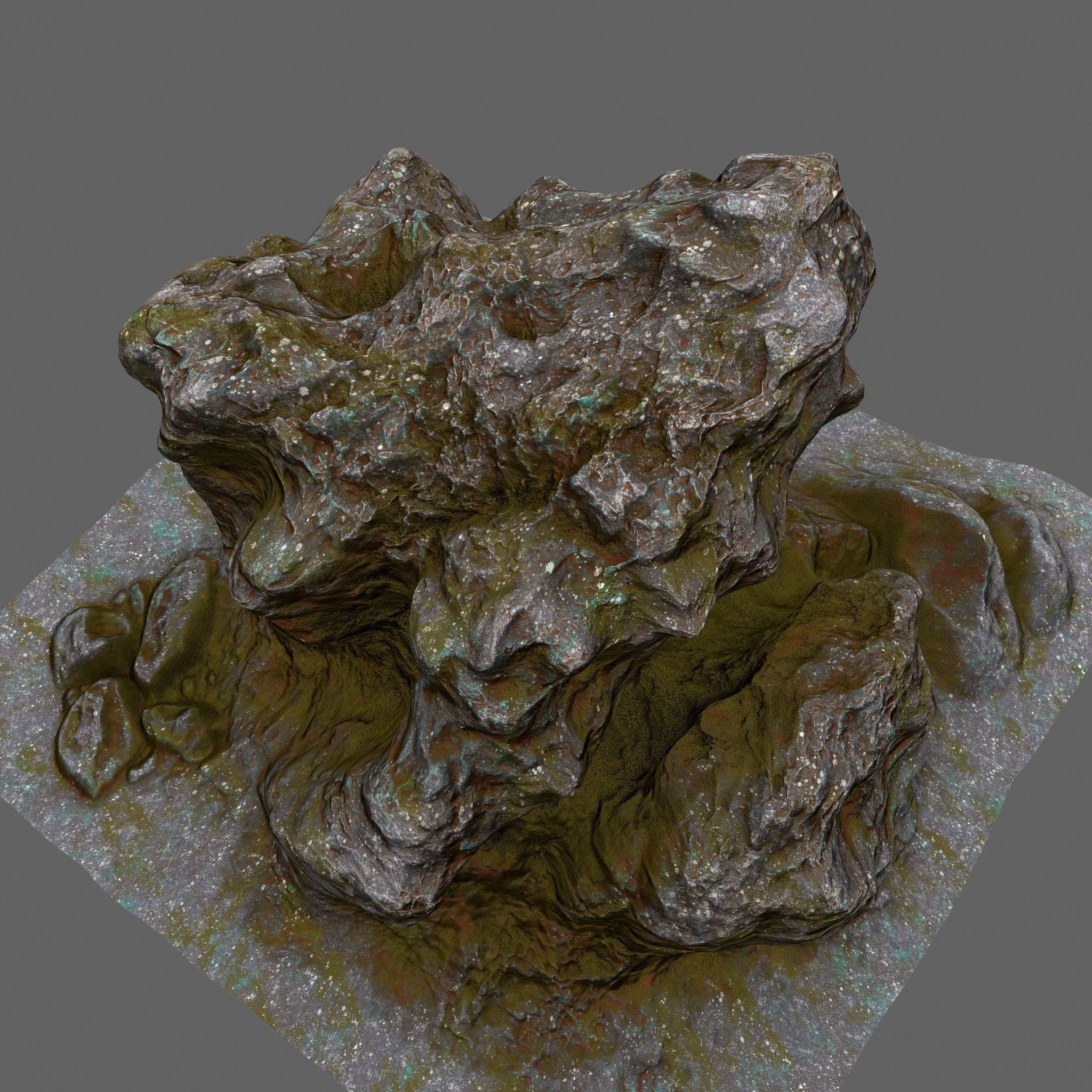Rock Low-poly 3D model_14