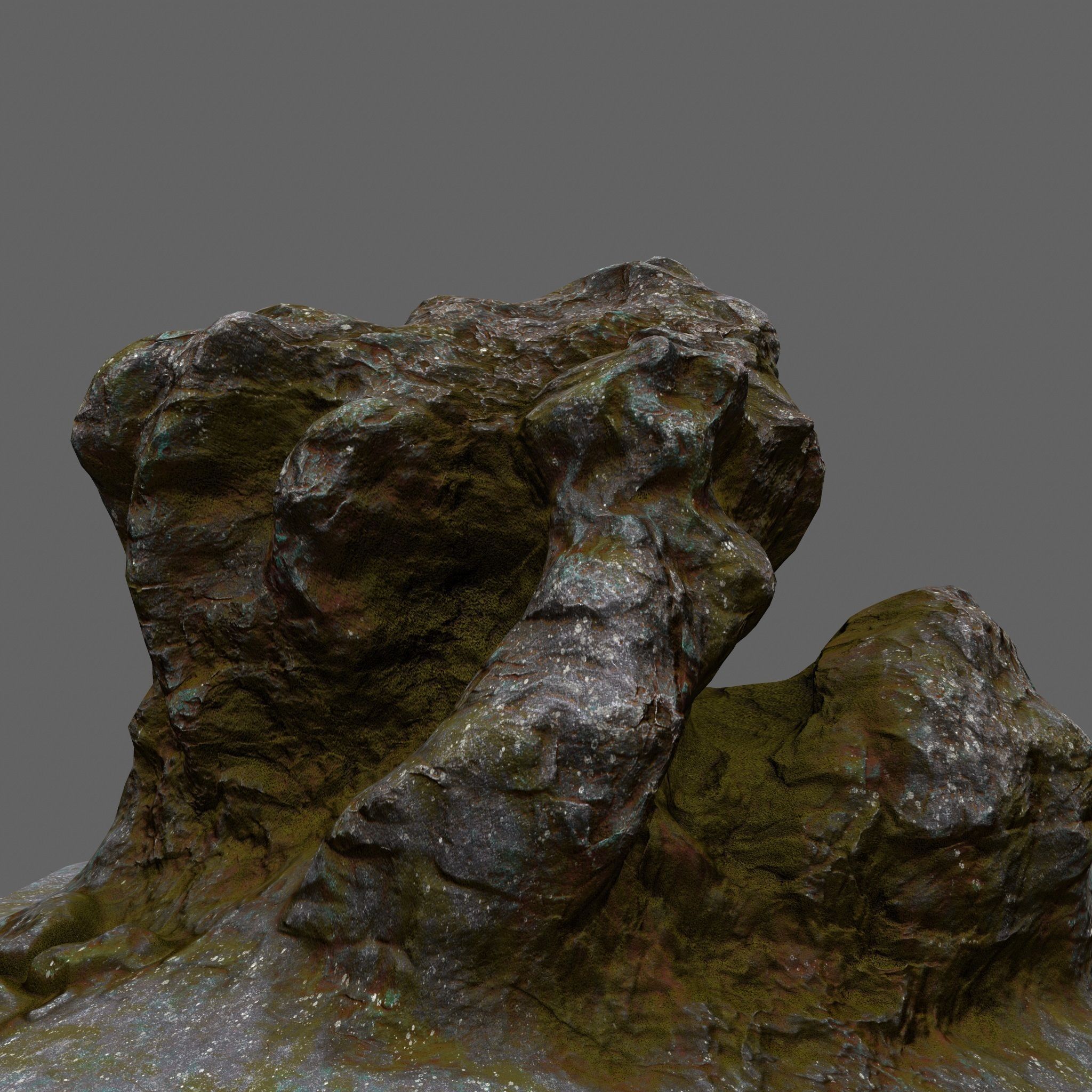 Rock Low-poly 3D model_13