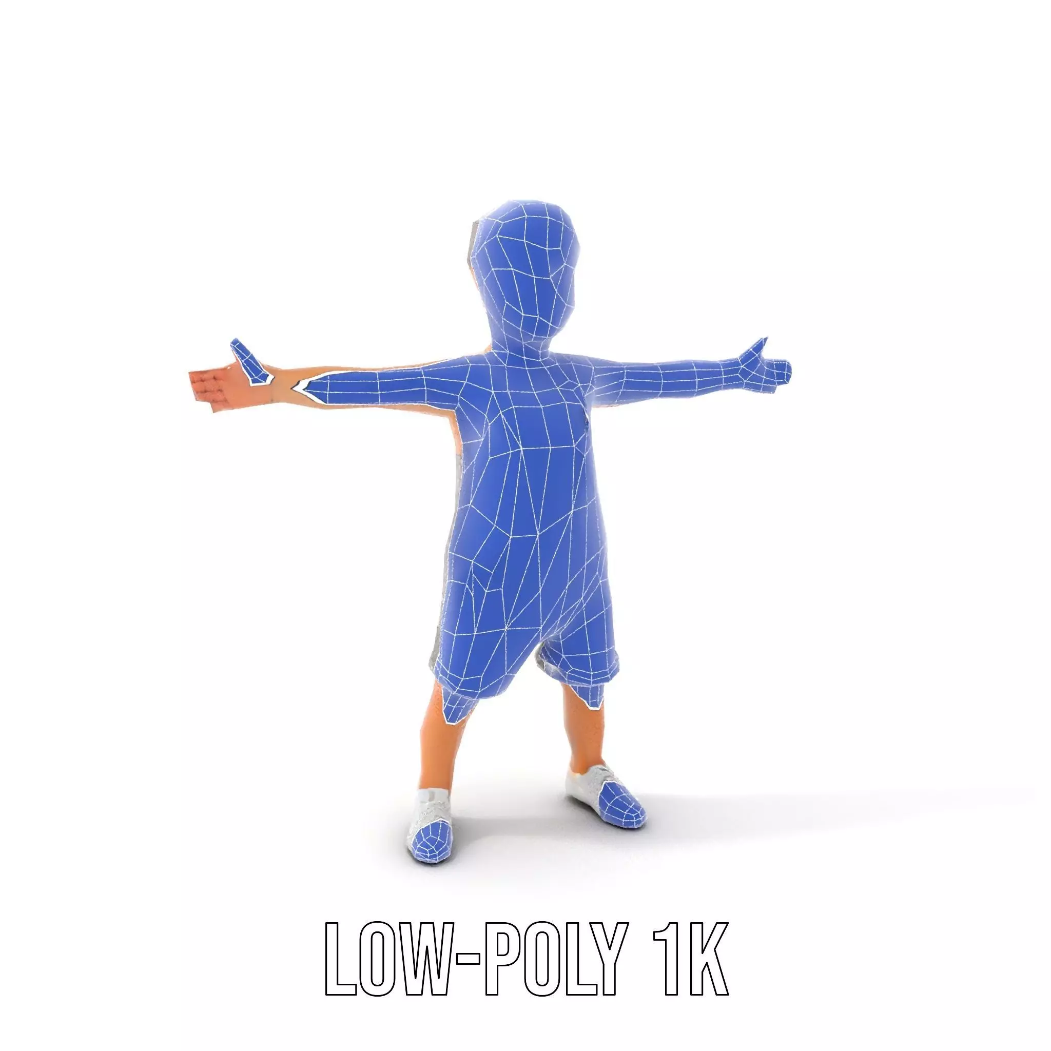 Playful Polka Dot Toddler model pack Low-poly 3D model_18