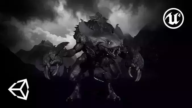 Dragon Demon Low-poly 3D model