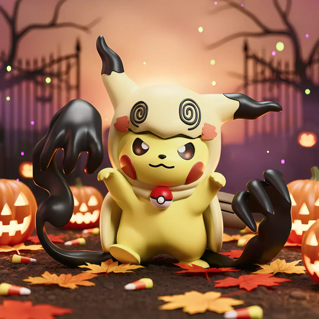 Pokemon - Pikachu Mimmikyu Cosplay Free 3D print model_0