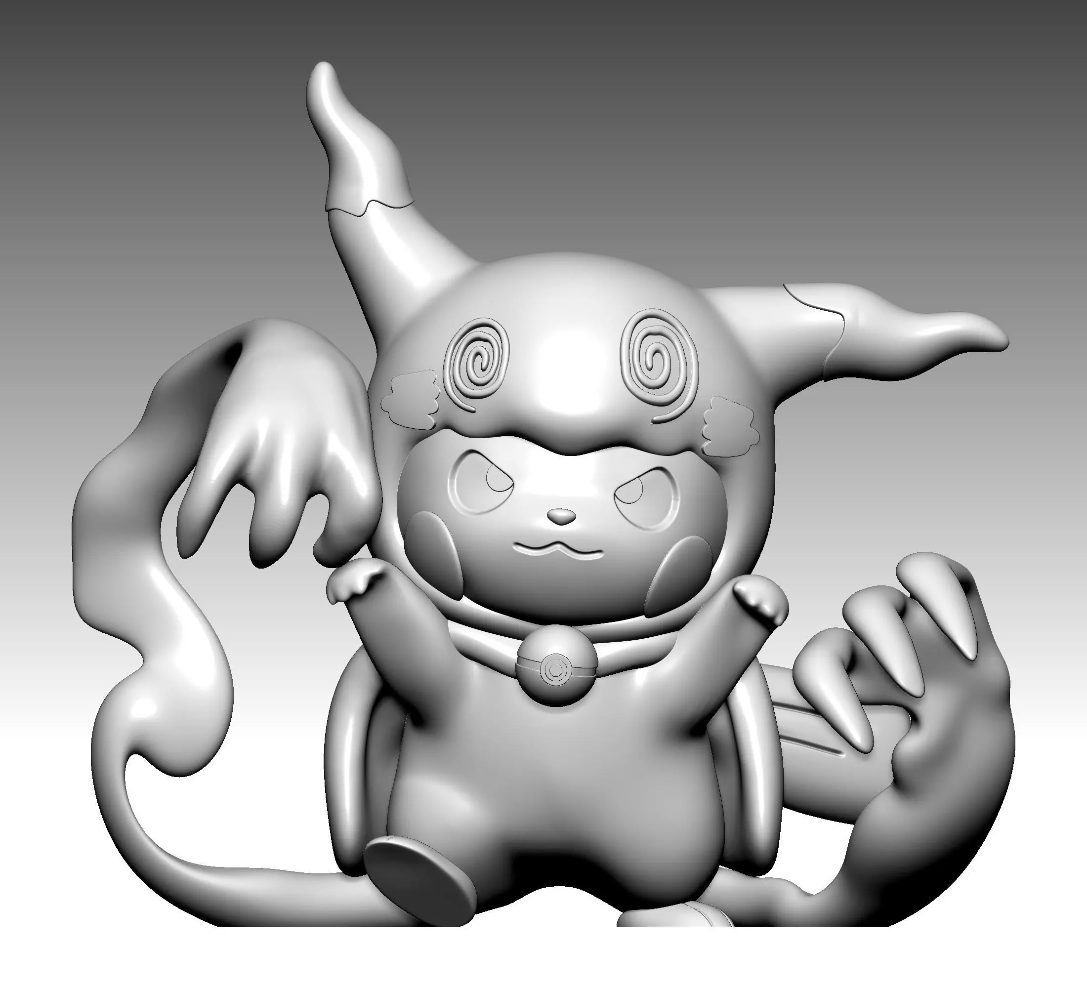 Pokemon - Pikachu Mimmikyu Cosplay Free 3D print model_3