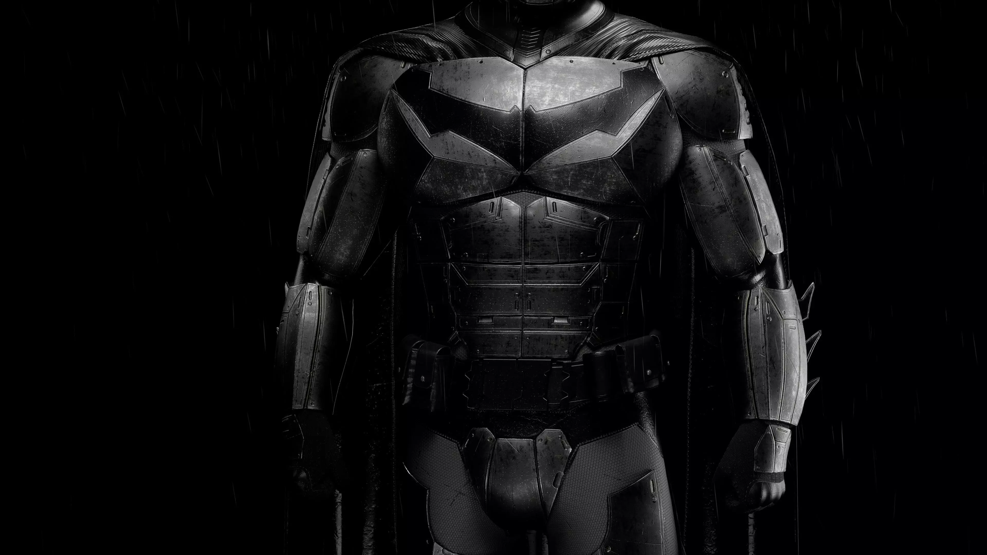 Realtime Modern Batman Armor Low-poly 3D model_4