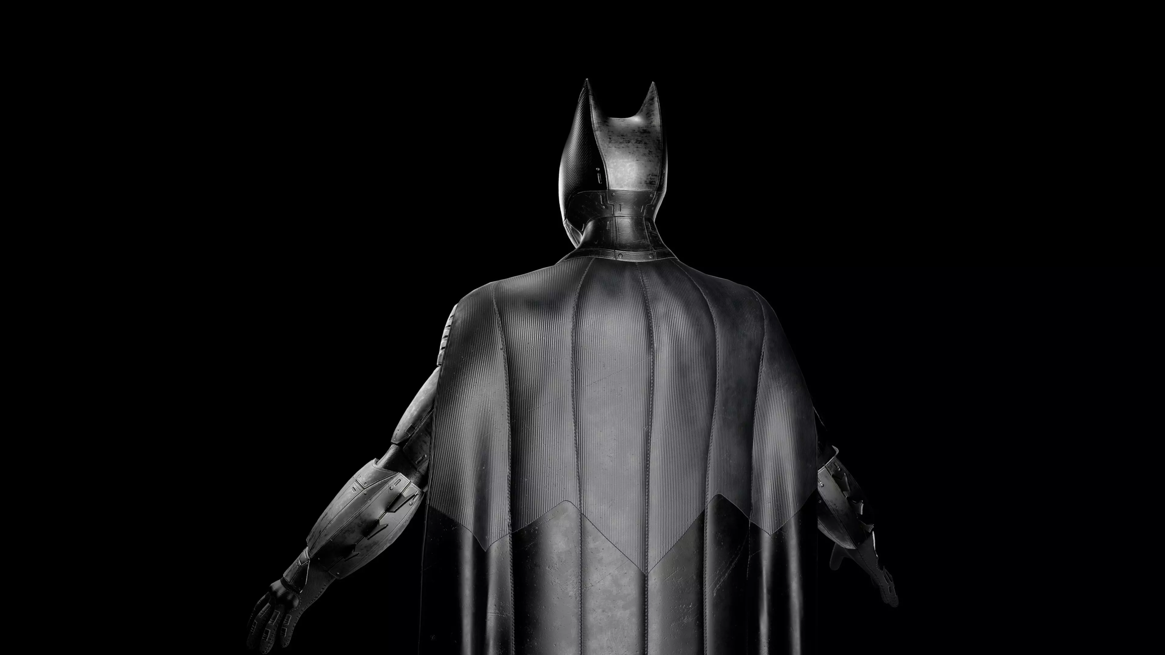 Realtime Modern Batman Armor Low-poly 3D model_9