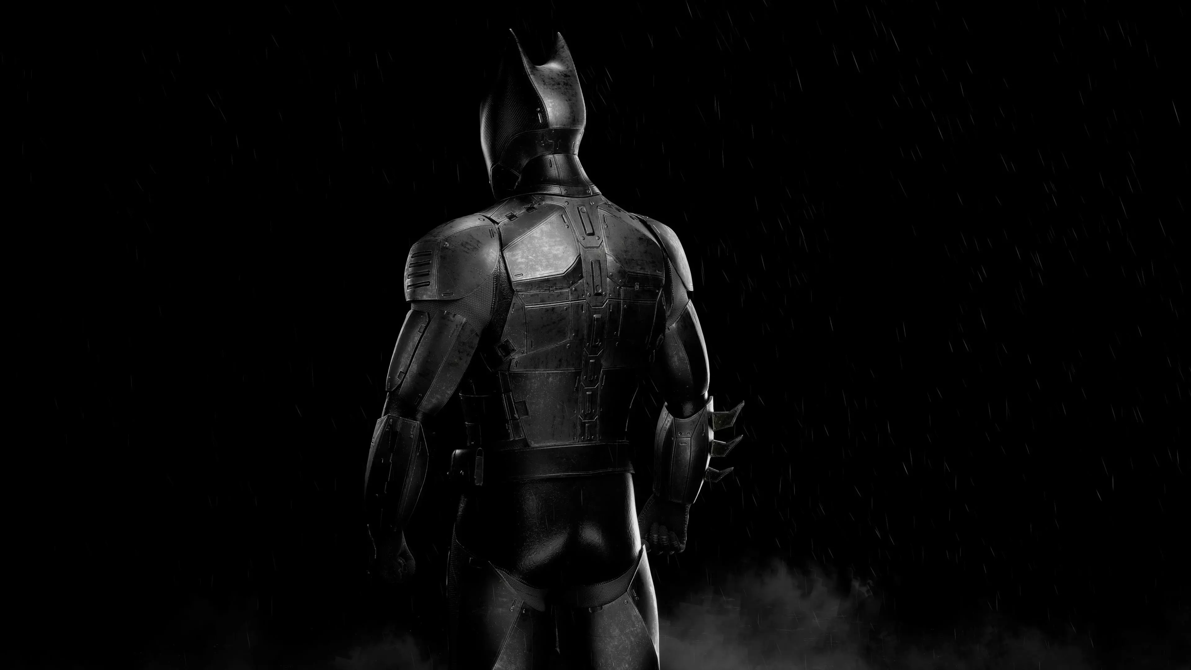 Realtime Modern Batman Armor Low-poly 3D model_10