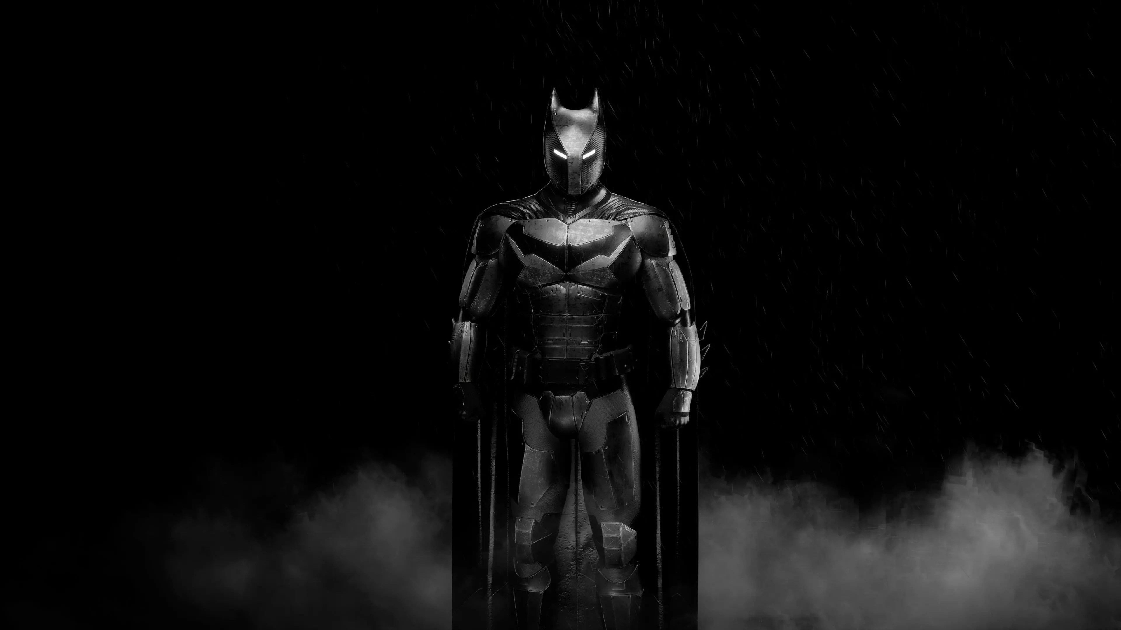 Realtime Modern Batman Armor Low-poly 3D model_2