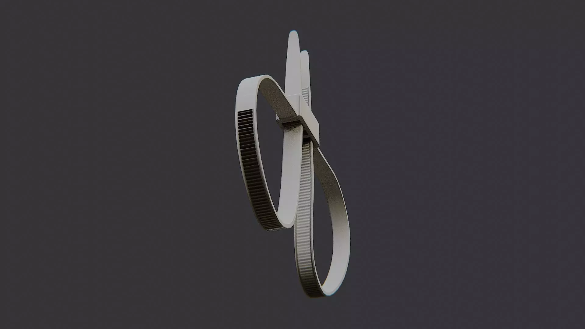 Zip Tie Handcuff Prop Low-poly 3D model_5