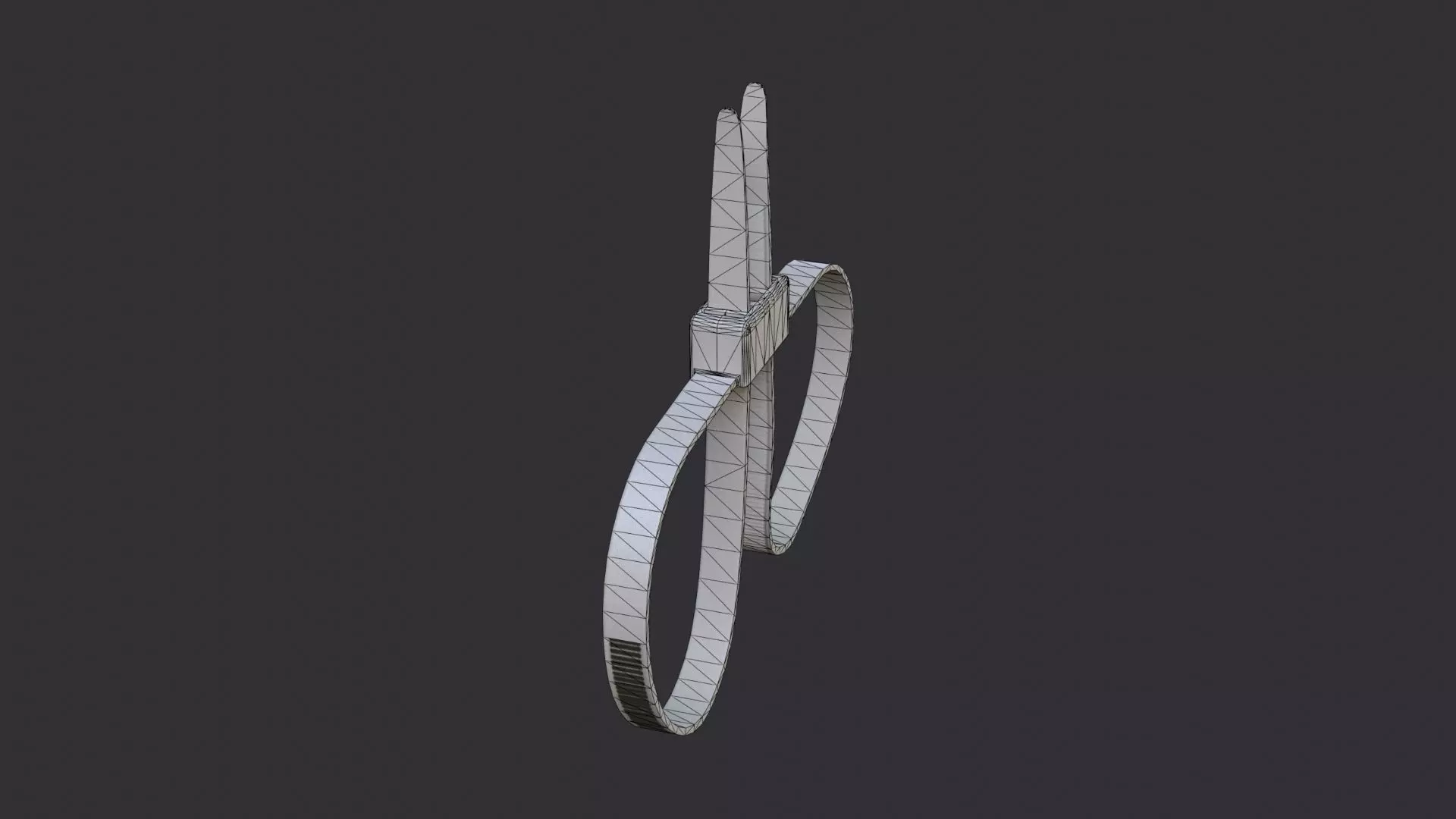 Zip Tie Handcuff Prop Low-poly 3D model_7
