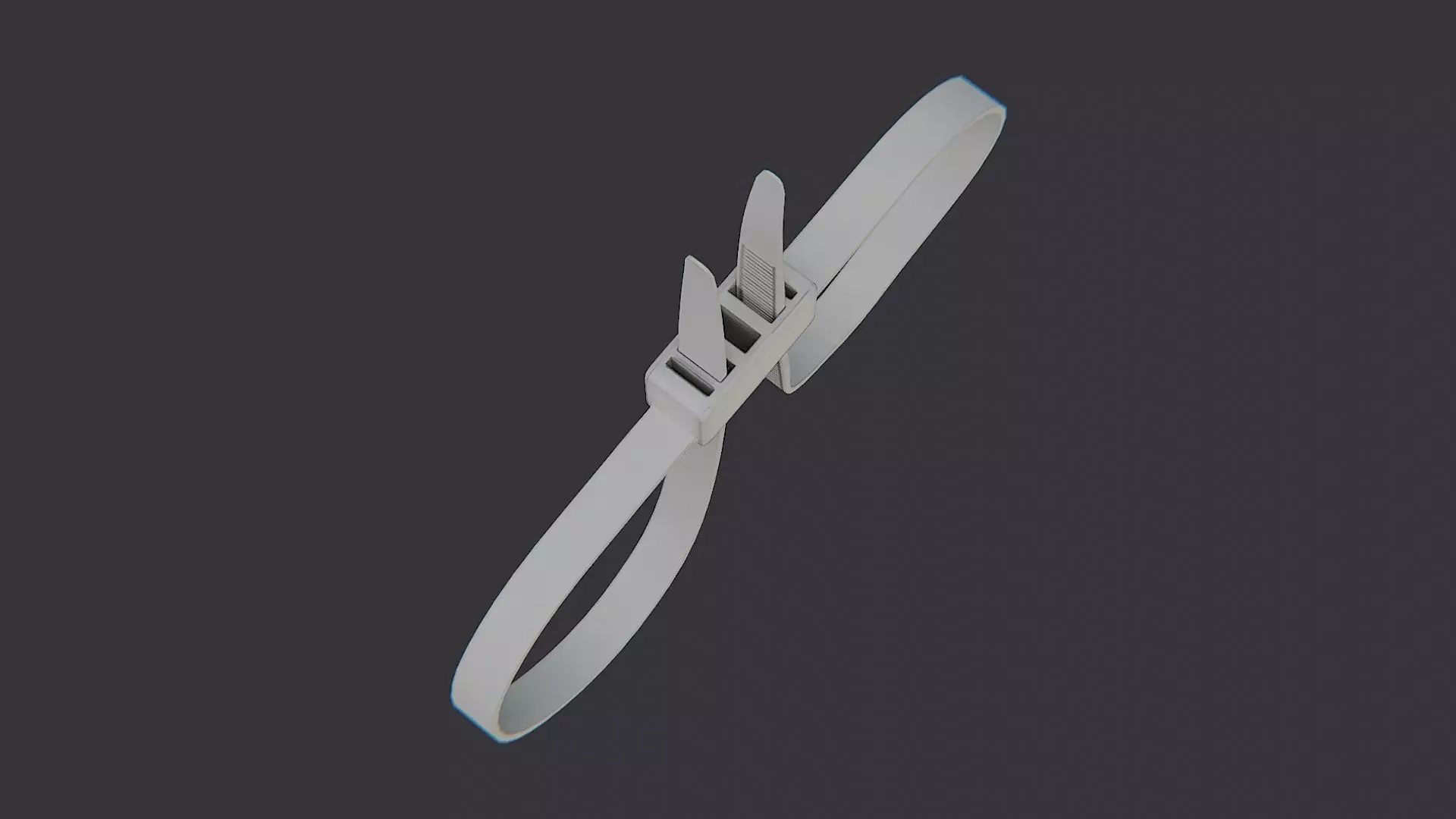 Zip Tie Handcuff Prop Low-poly 3D model_4