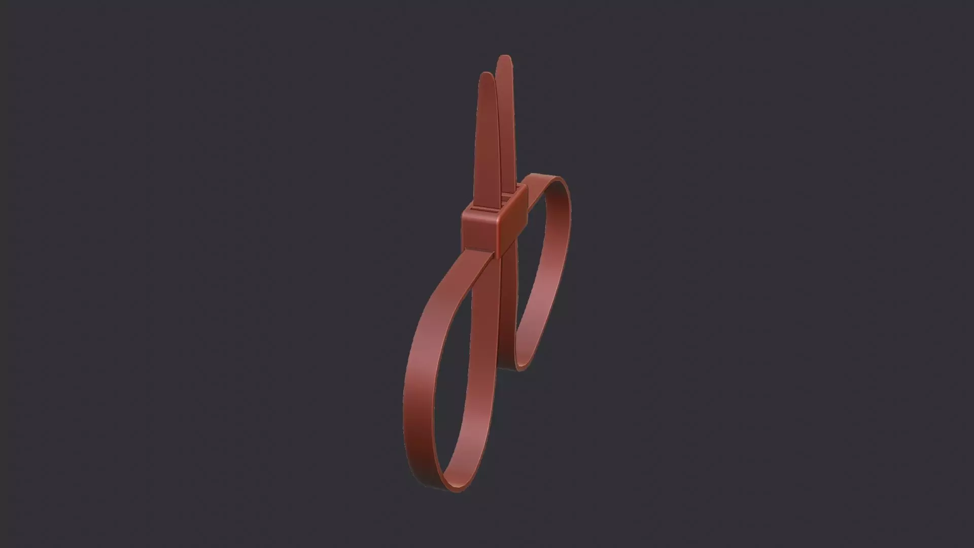Zip Tie Handcuff Prop Low-poly 3D model_6