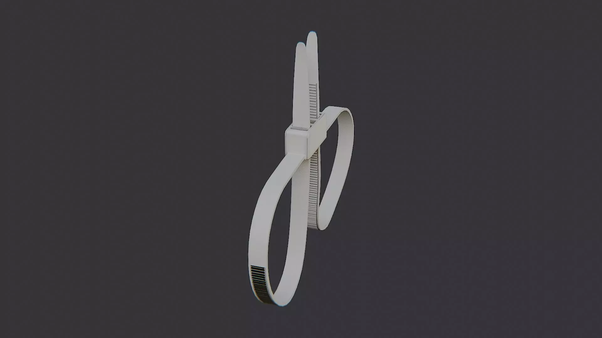 Zip Tie Handcuff Prop Low-poly 3D model_0