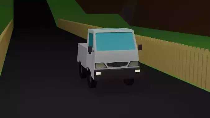 Low Poly Kei truck