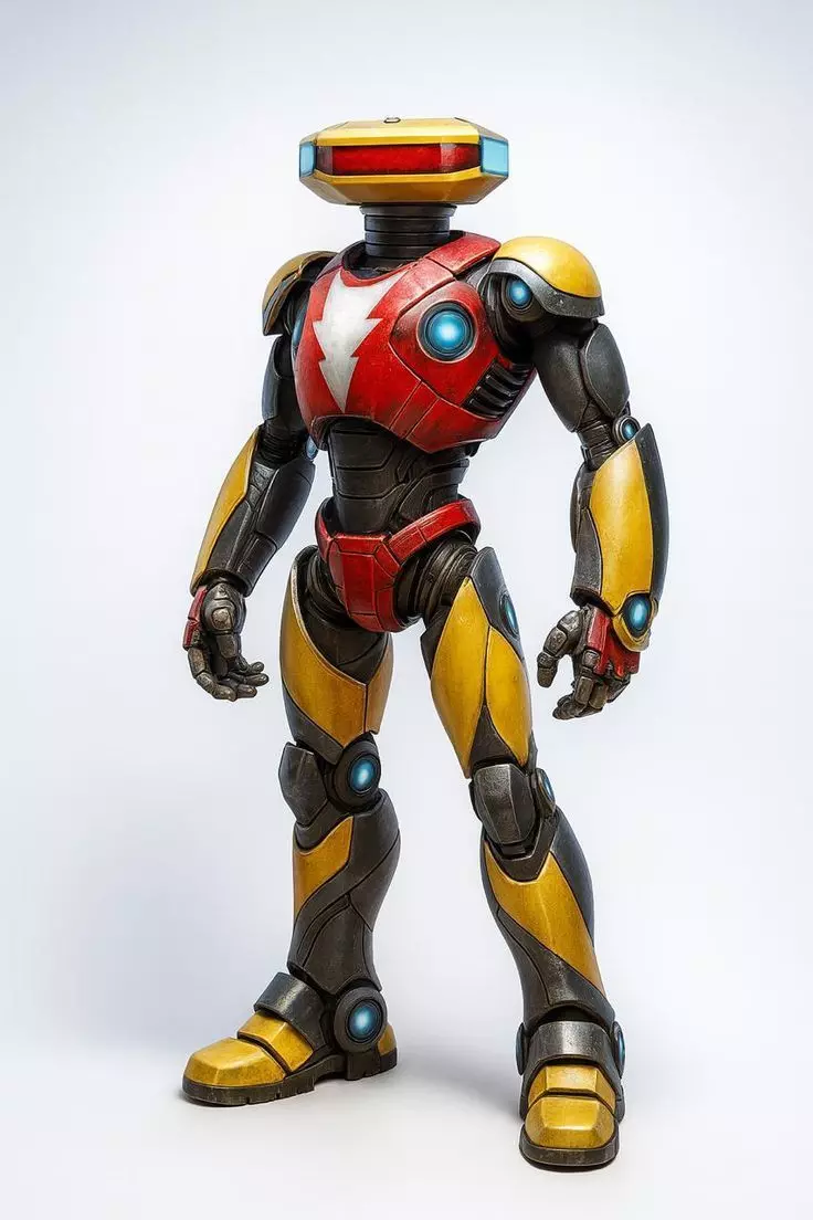Stylized Futuristic Robot Warrior 3D Model 3D model