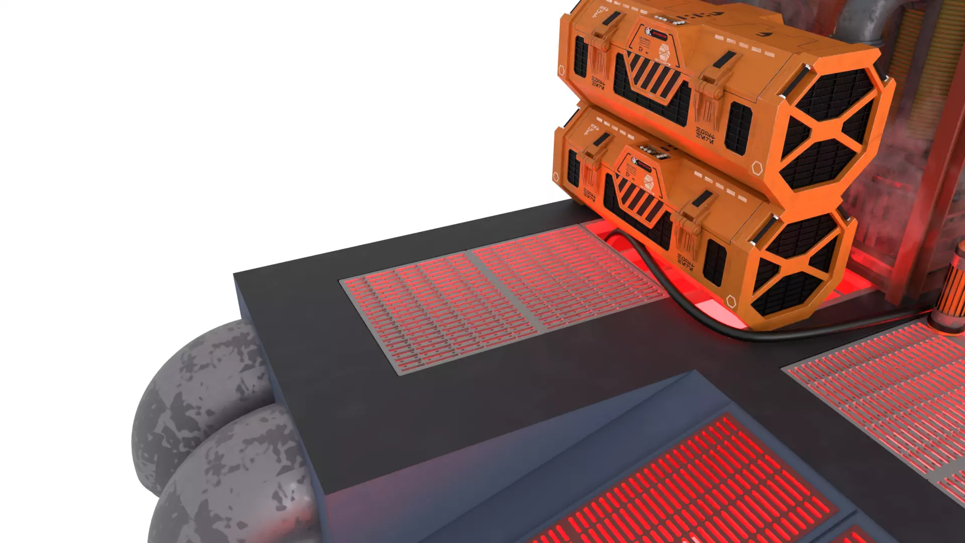 Set 2f - Death Star Kyber Installation 1-6 Scale Hottoys  3D Model Collection_14