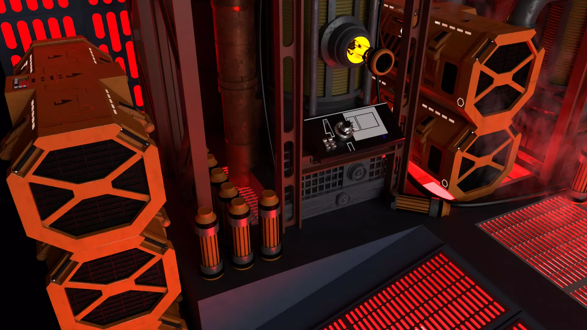 Set 2f - Death Star Kyber Installation 1-6 Scale Hottoys  3D Model Collection_20