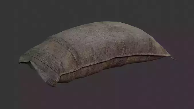 Brown Canvas Bag with Folded Form for Photography