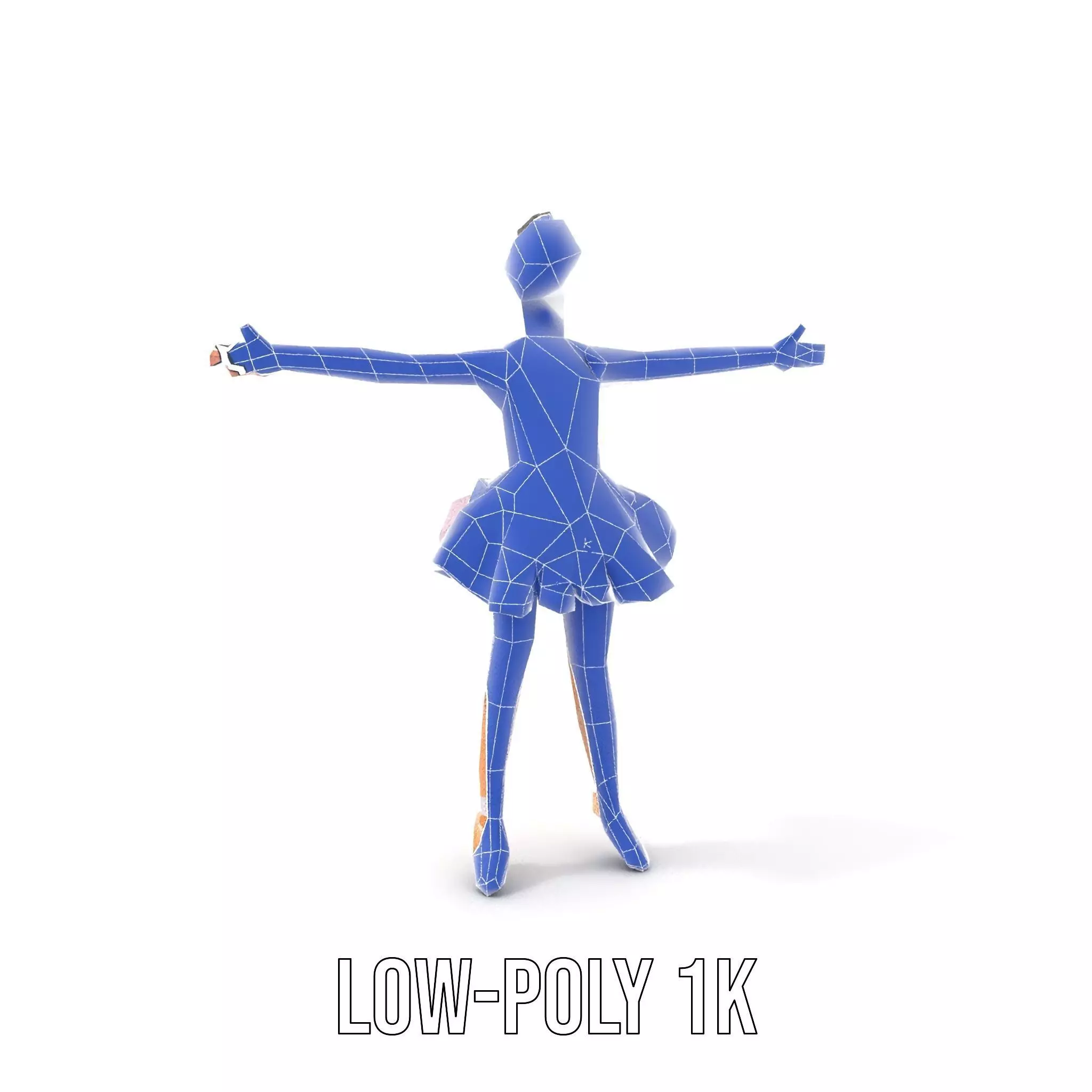Elegant Tutu Ballerina model pack Low-poly 3D model_23