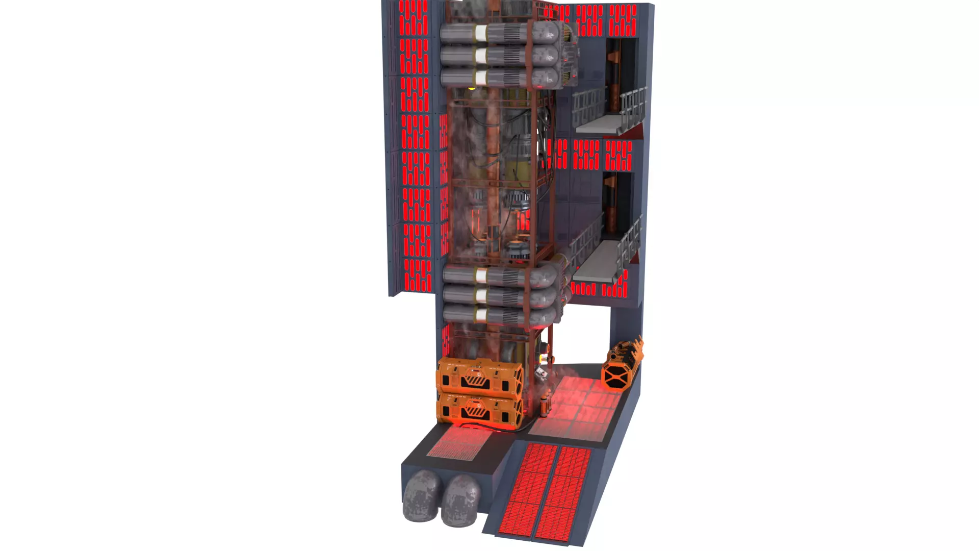 Set 2f - Death Star Kyber Installation 1-18 Scale Kenner Hasbro 3D Model Collection_3