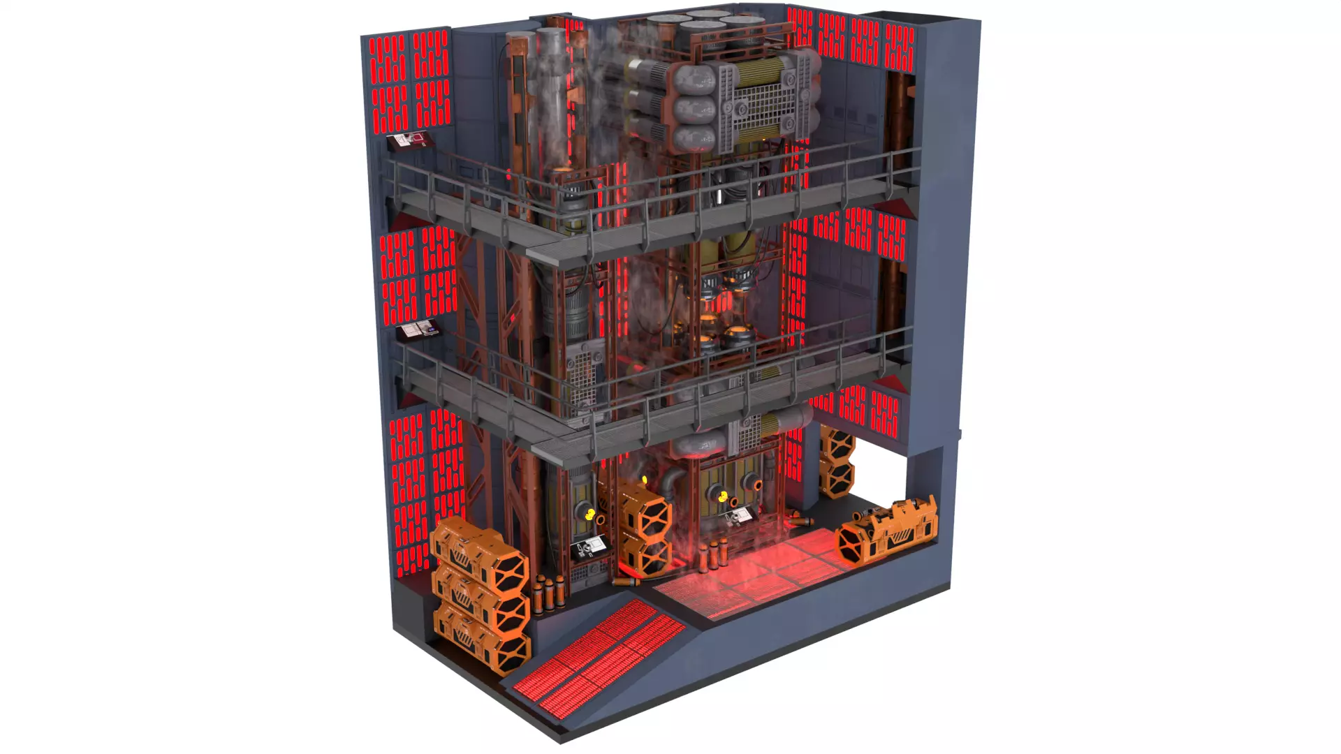 Set 2f - Death Star Kyber Installation 1-18 Scale Kenner Hasbro 3D Model Collection_8