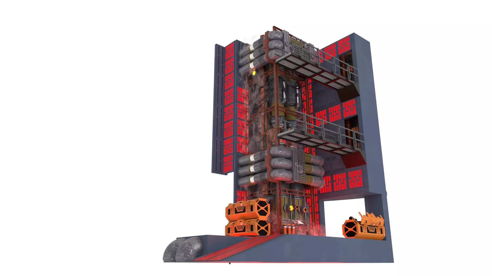 Set 2f - Death Star Kyber Installation 1-18 Scale Kenner Hasbro 3D Model Collection_5