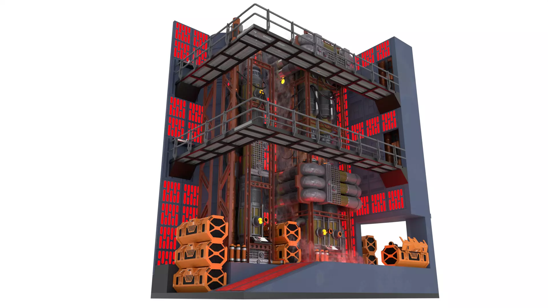 Set 2f - Death Star Kyber Installation 1-18 Scale Kenner Hasbro 3D Model Collection_12