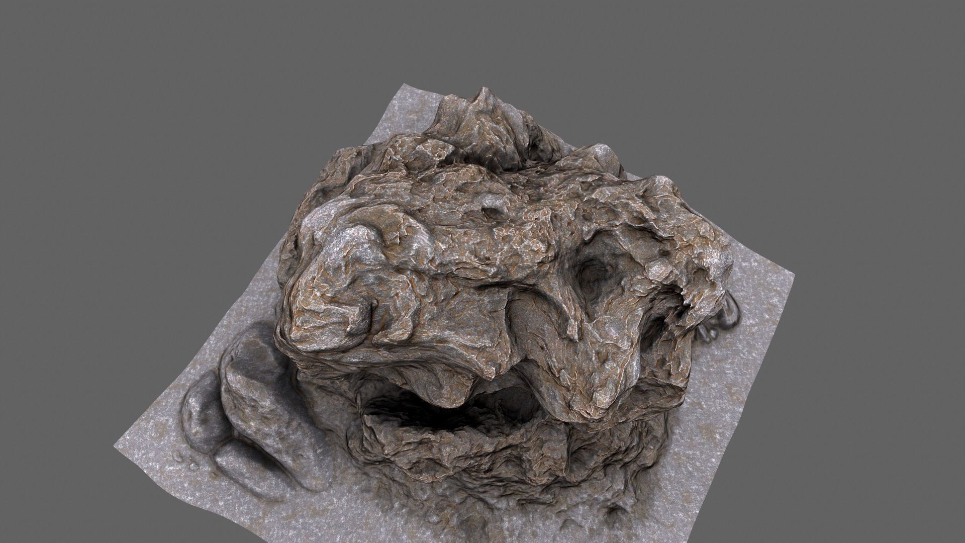 Rock Low-poly 3D model_8