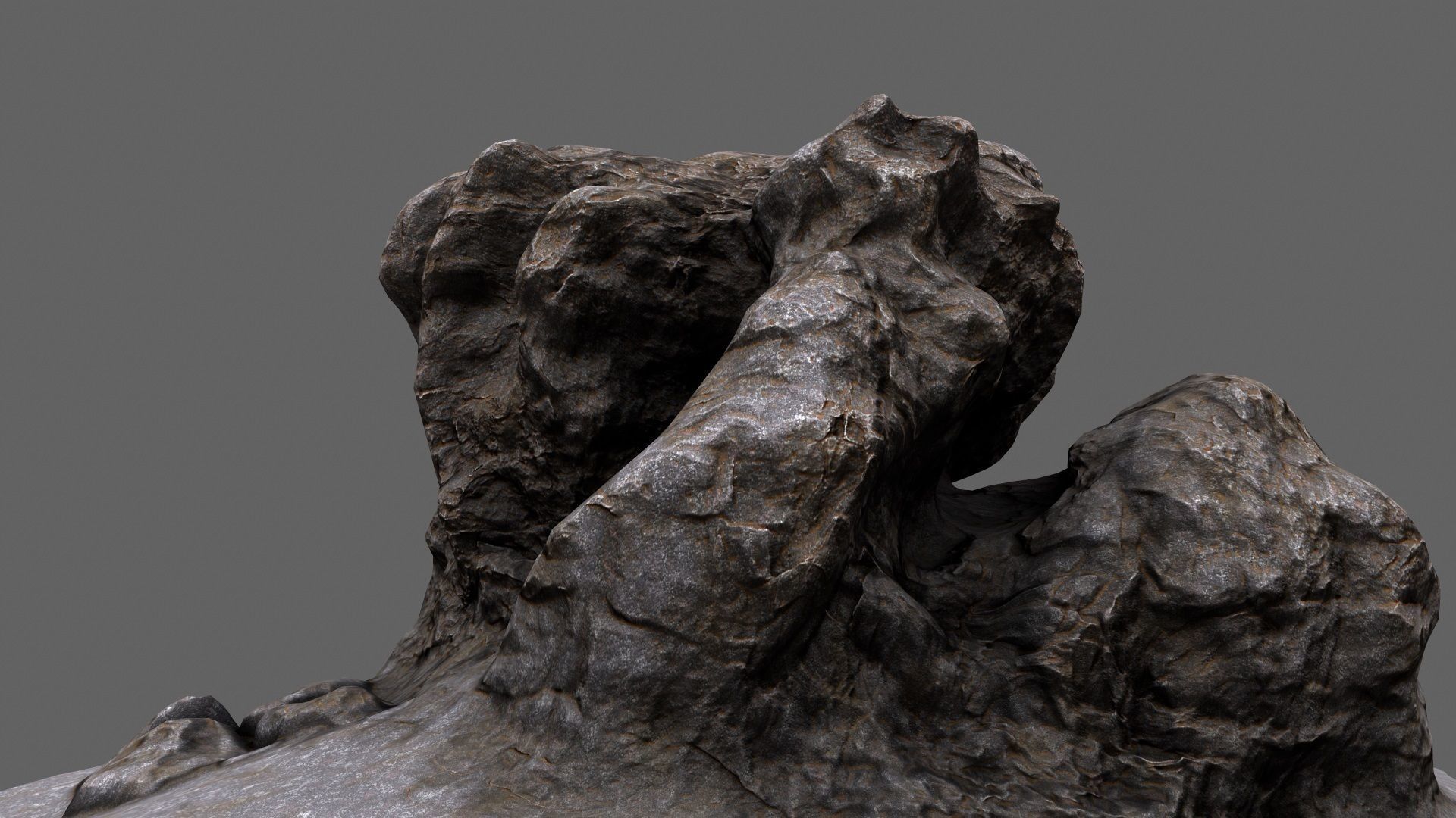 Rock Low-poly 3D model_5