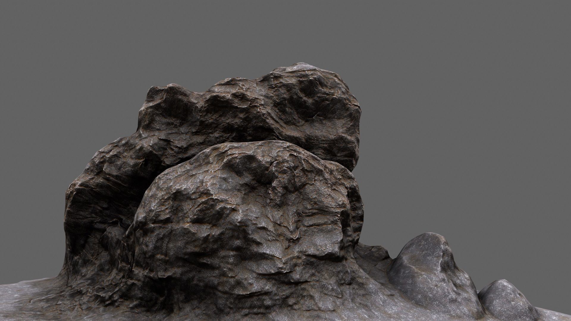 Rock Low-poly 3D model_7