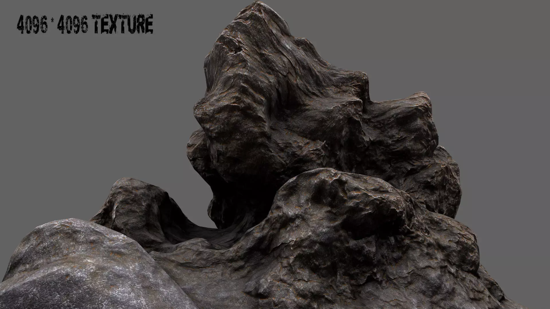 Rock Low-poly 3D model_0