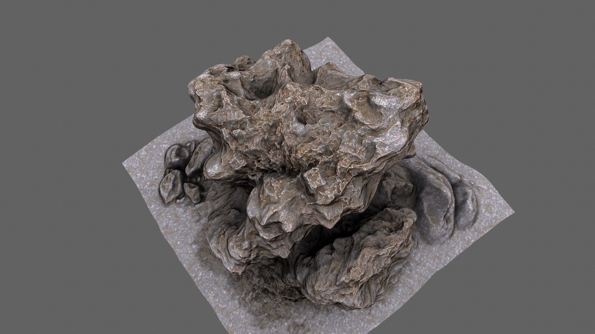 Rock Low-poly 3D model_9