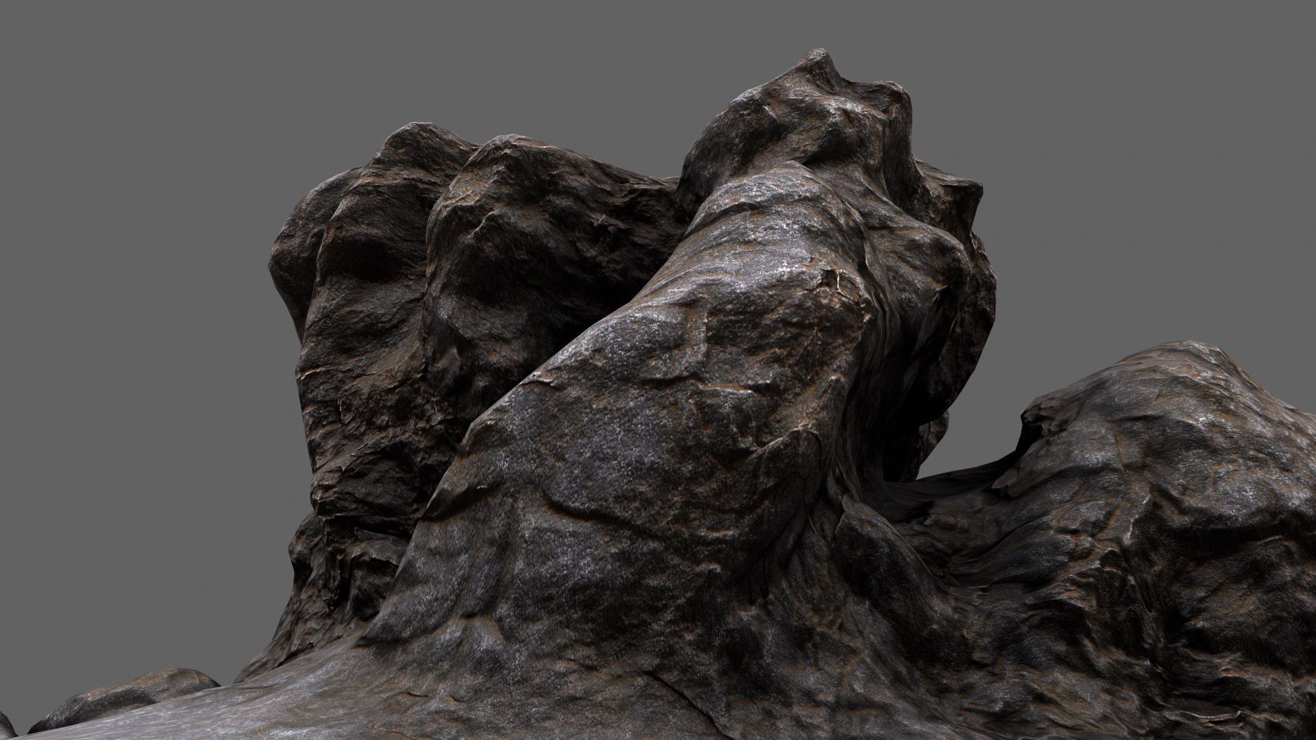 Rock Low-poly 3D model_1