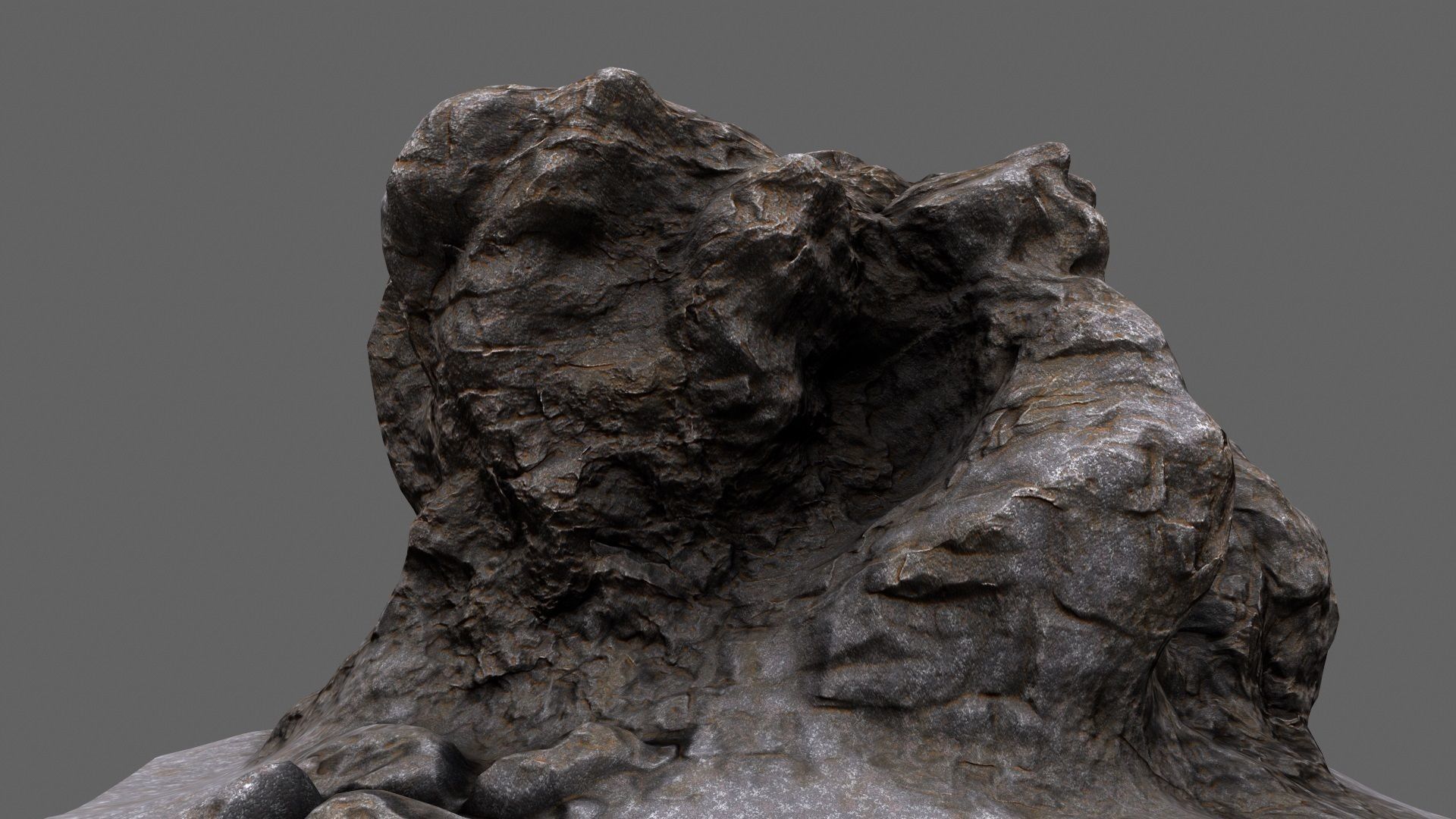 Rock Low-poly 3D model_4