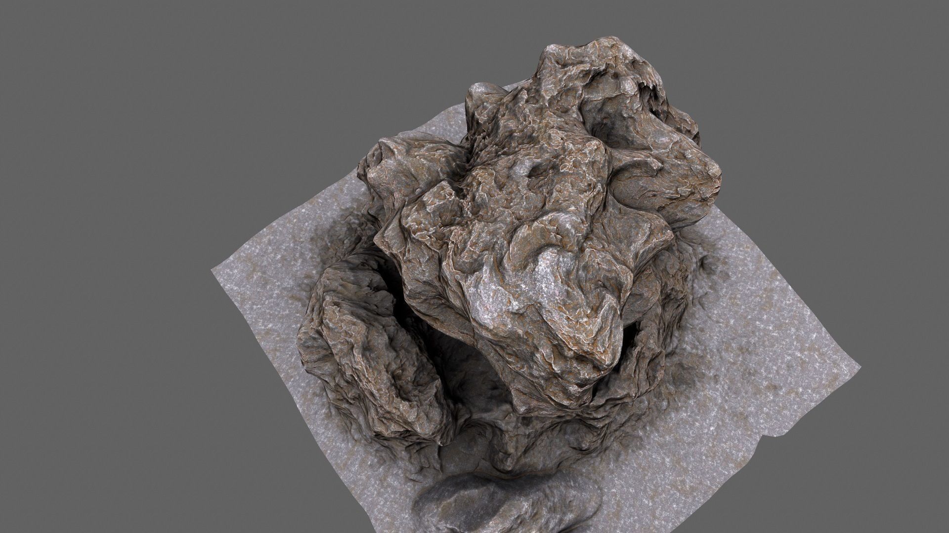 Rock Low-poly 3D model_10