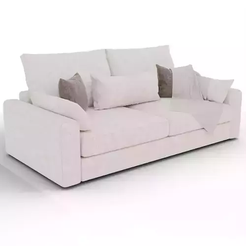 Modern 2-Seater Fabric Sofa