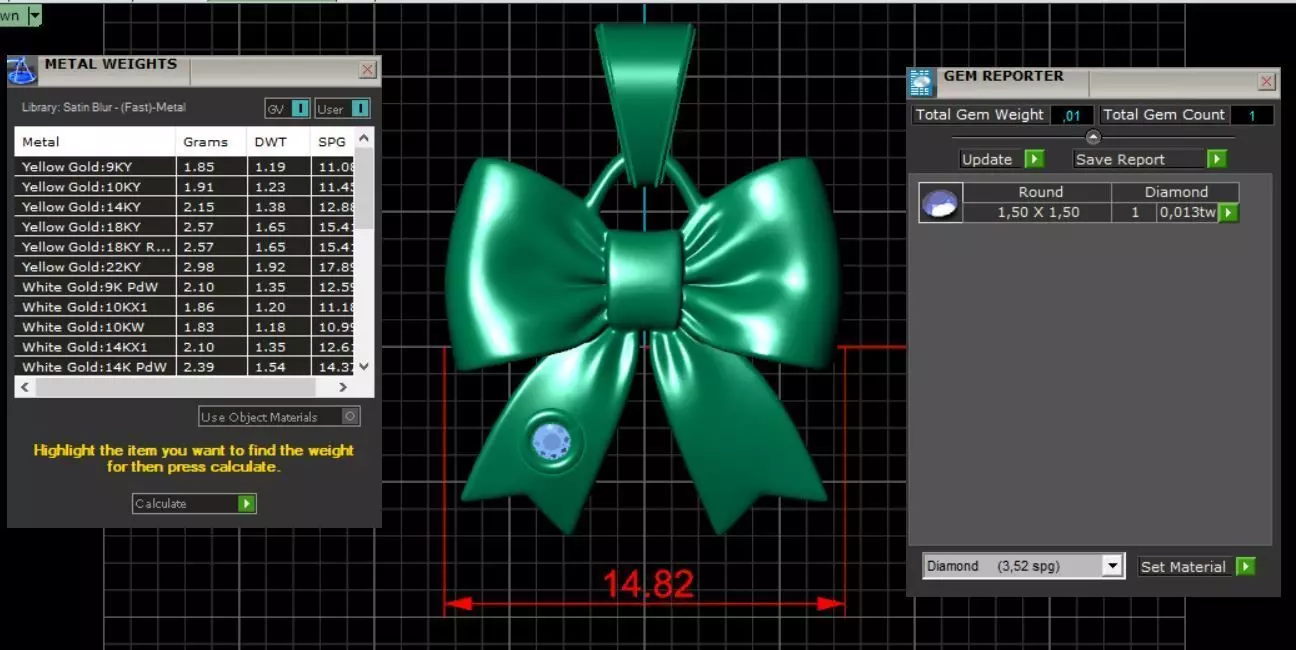 Ribbon Pendant 3D print model_5