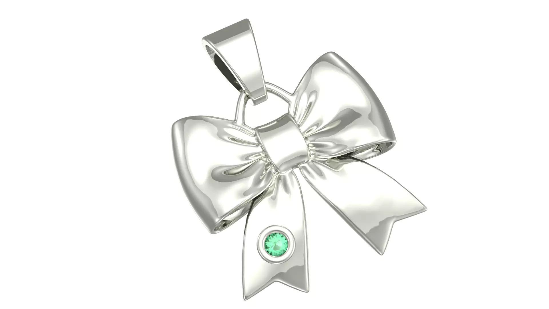 Ribbon Pendant 3D print model_2