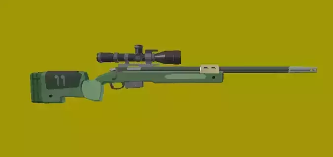 M40A5 Low poly