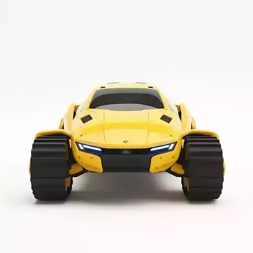 Futuristic Tracked All Terrain Vehicle
