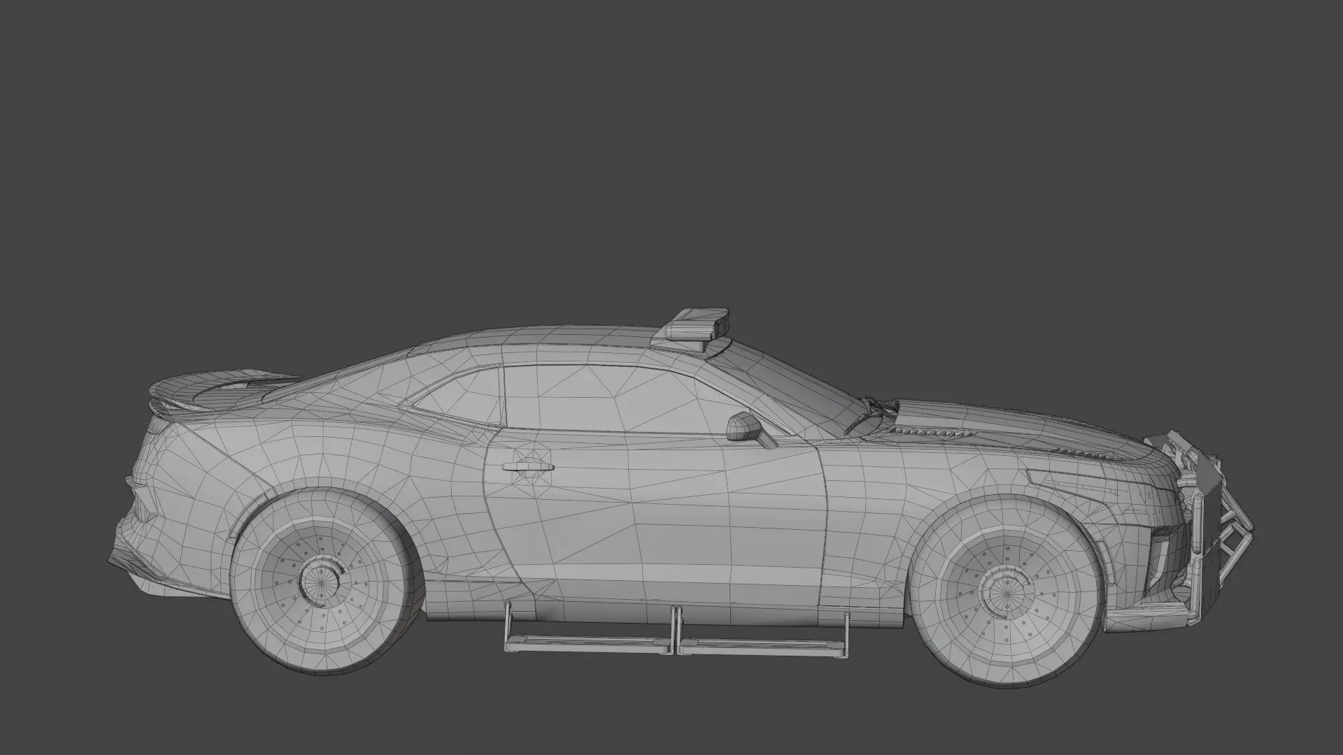 Sci Fi Police Car Rigged 3D Model Futuristic Vehicle 3D model_15