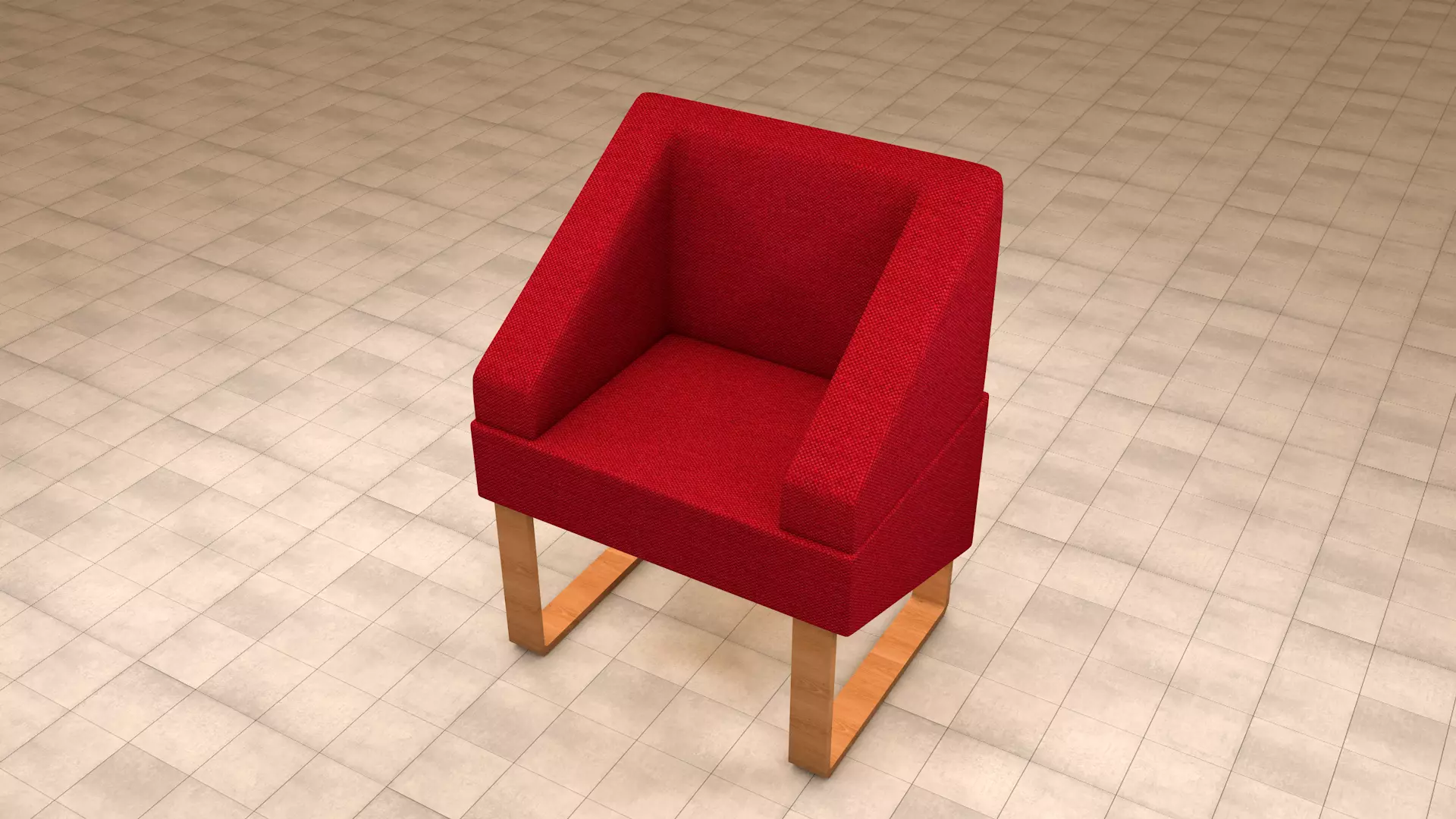 Modern Chair 3D model_4