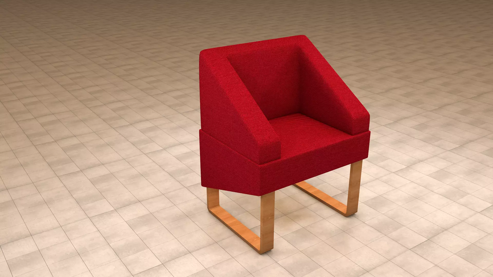 Modern Chair 3D model_1