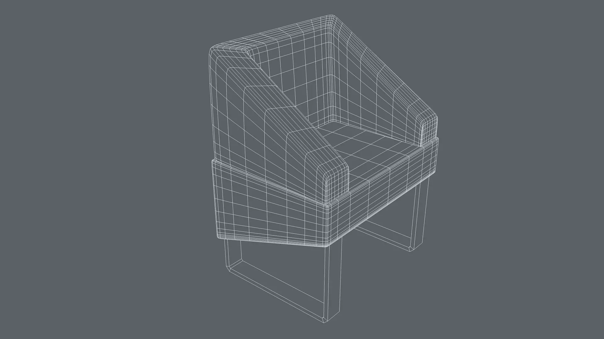 Modern Chair 3D model_8
