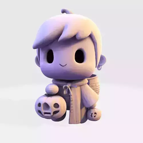 LowPoly Halloween Boy for 3D print 3D print model LowPoly Halloween Boy for 3D print 3D print model