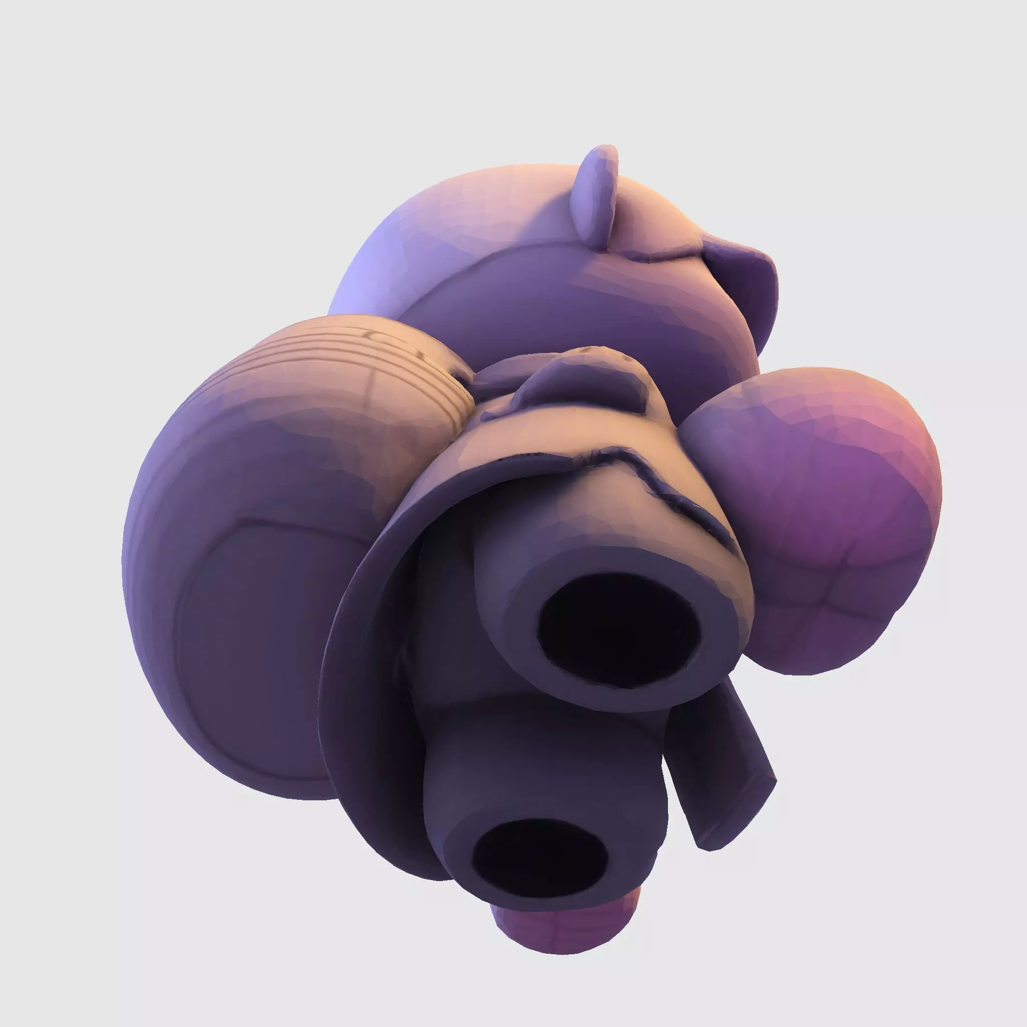 LowPoly Halloween Boy for 3D print 3D print model_13