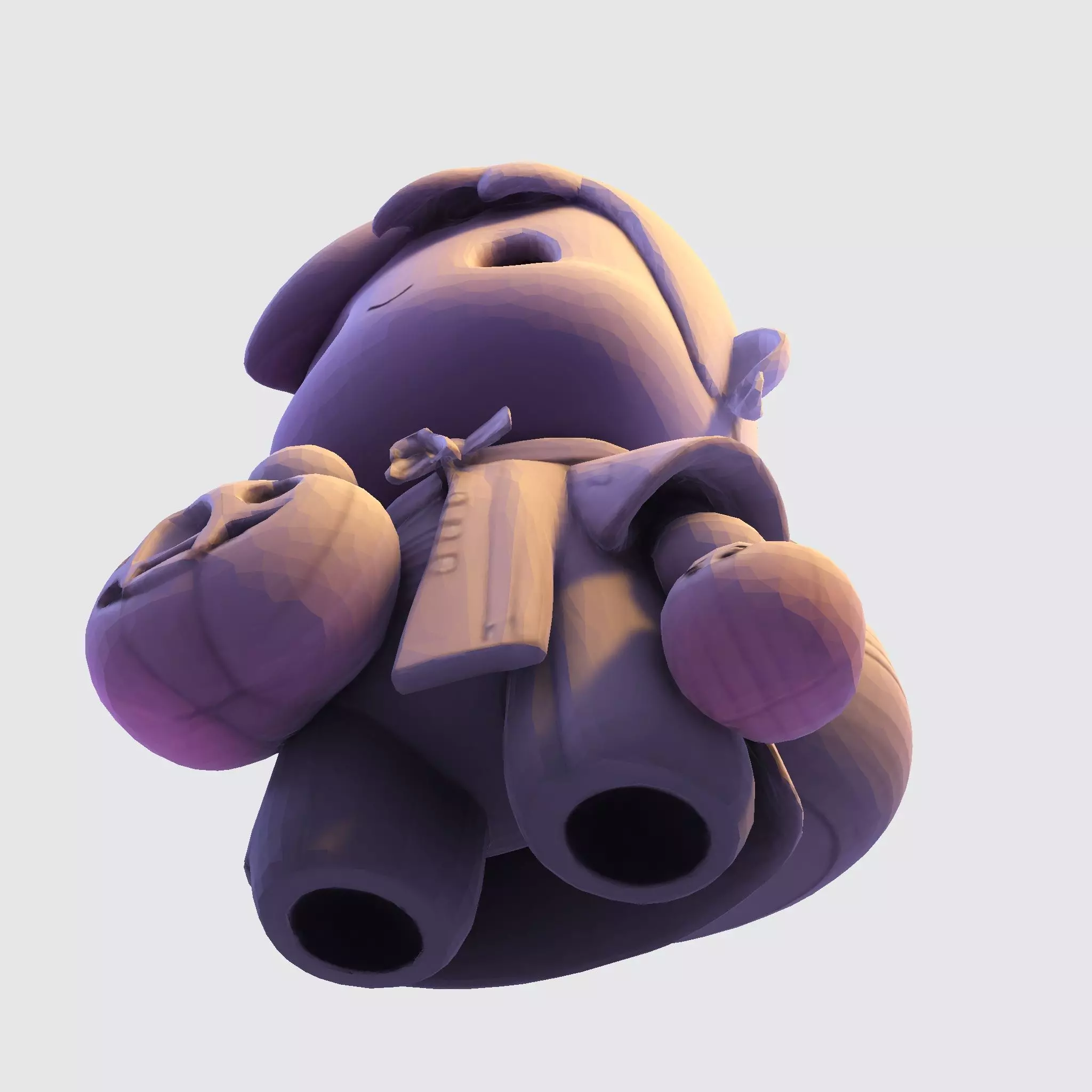 LowPoly Halloween Boy for 3D print 3D print model_11