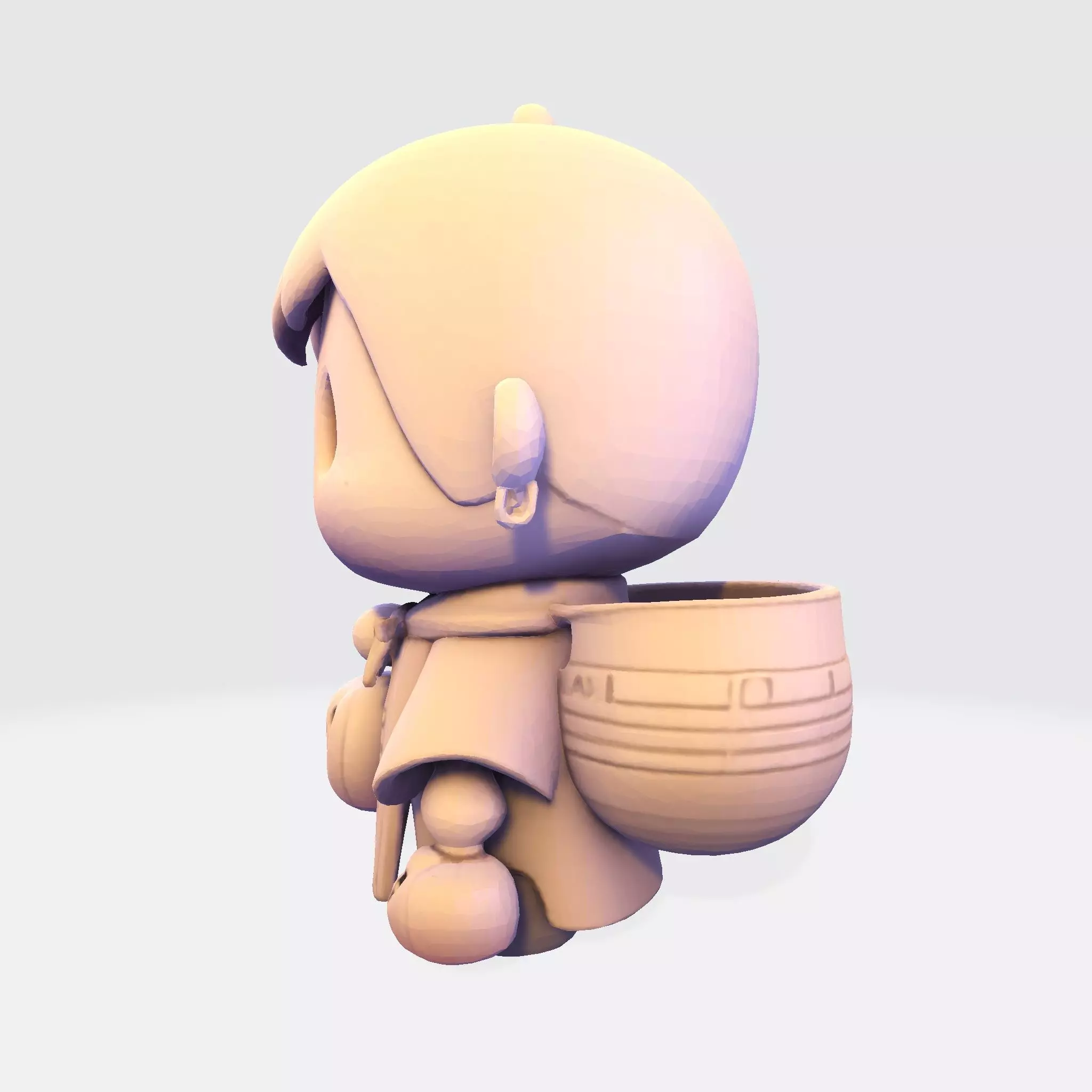 LowPoly Halloween Boy for 3D print 3D print model_3