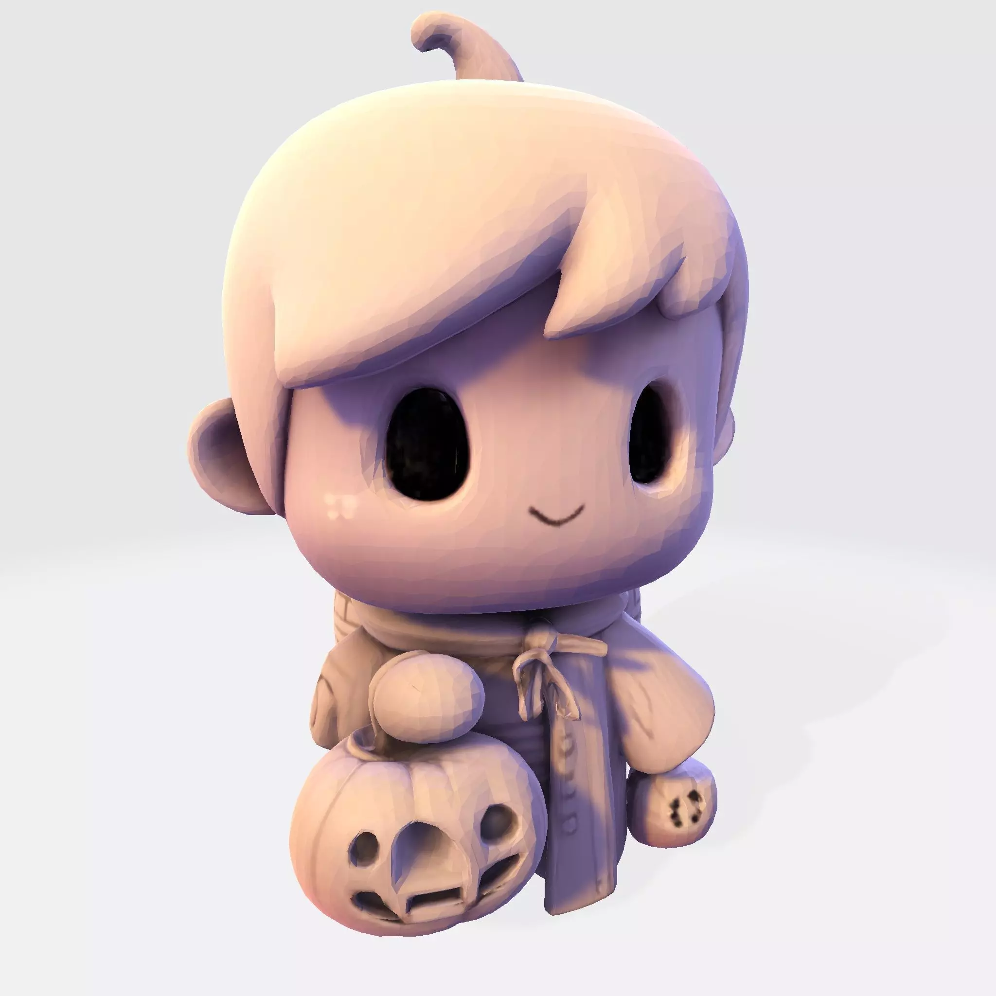 LowPoly Halloween Boy for 3D print 3D print model_16